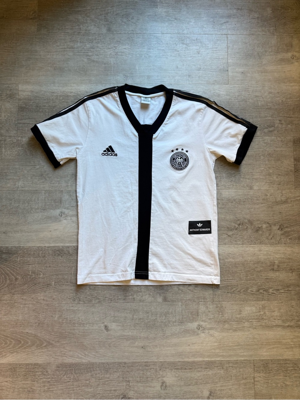 Adidas X Anthony Edwards Deutscher Fussball-Bund Boys Cotton Jersey Size XL